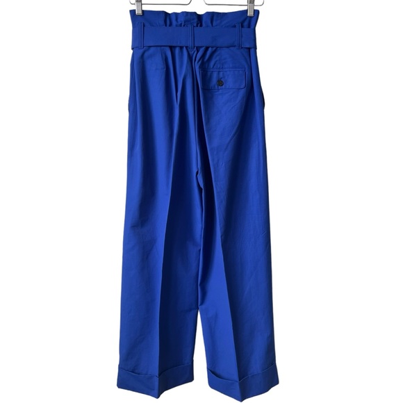 Banana Republic Wide-Leg Paperbag Pant in Voltage Blue Size 6 - Picture 4 of 14